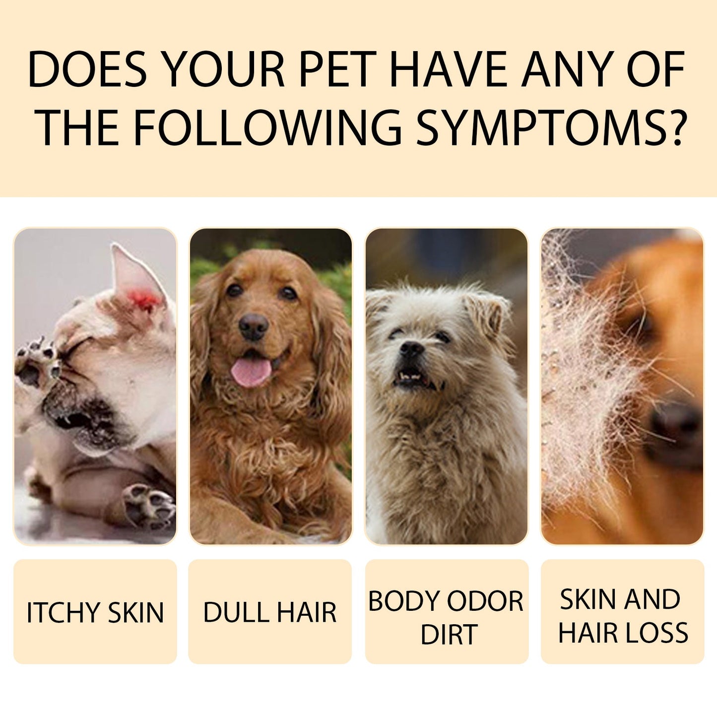Pet Shampoo, Gentle Cleansing Of Pet Cat And Dog Hair With Smooth Unknotted Shampoo