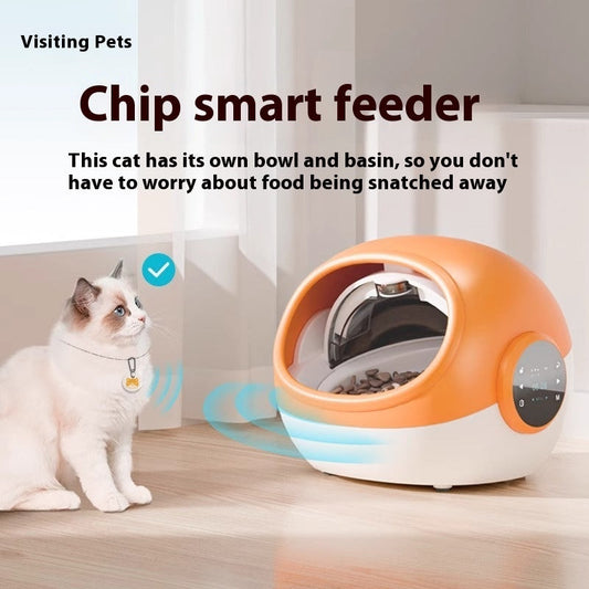 Pet Anti-grab Food Chip Identification Multi-cat Automatic Pet Feeder