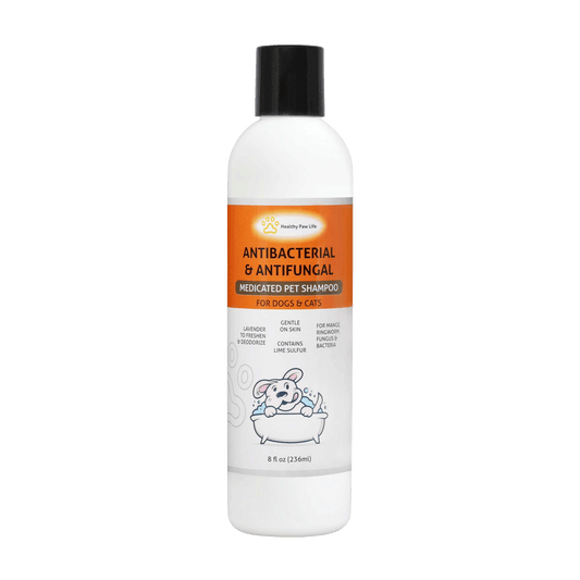 Lime Sulfur Pet Shampoo - Pet Care and Veterinary Solution for Itchy and Dry Skin - Safe for Dog;  Cat;  Puppy;  Kitten;  Horse