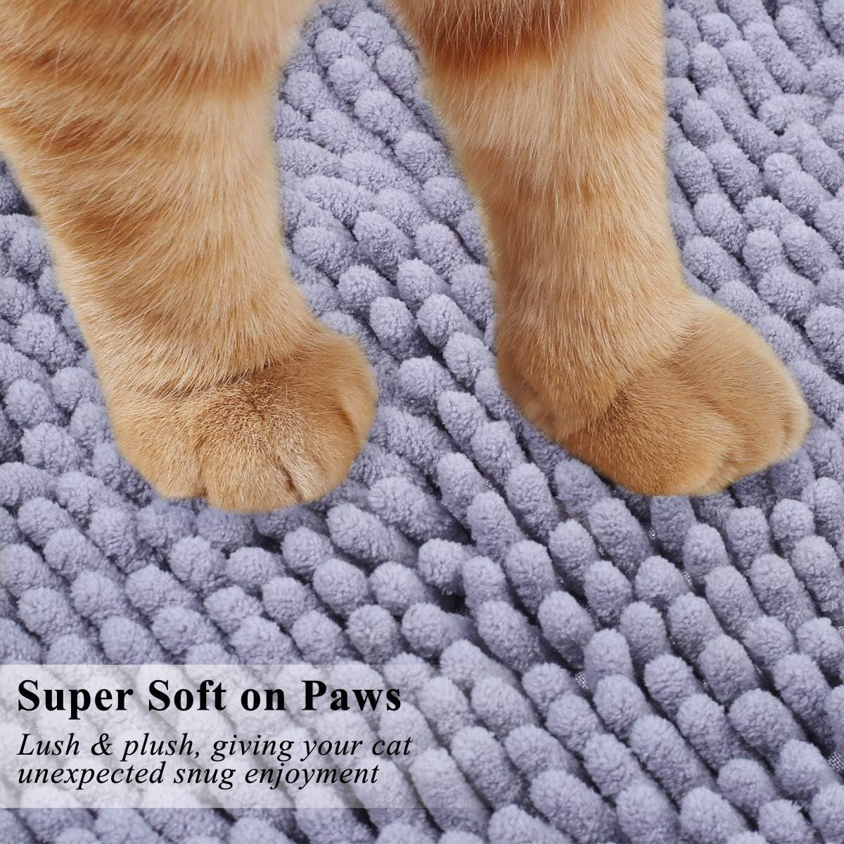 Cat Kitty Litter Rug with Waterproof Back