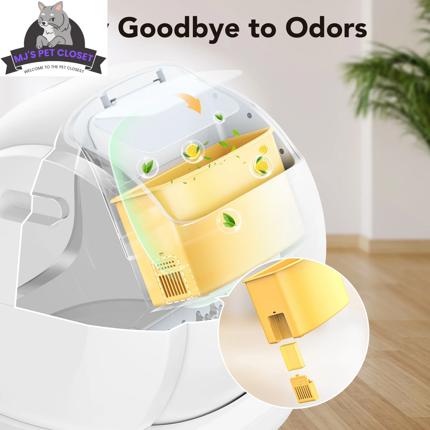 Say goodbye to messy litter boxes! Meet the Smart Self-Cleaning Cat Litter Box with APP Control and Safety Features! 🐾✨ #CatLovers #SmartHome